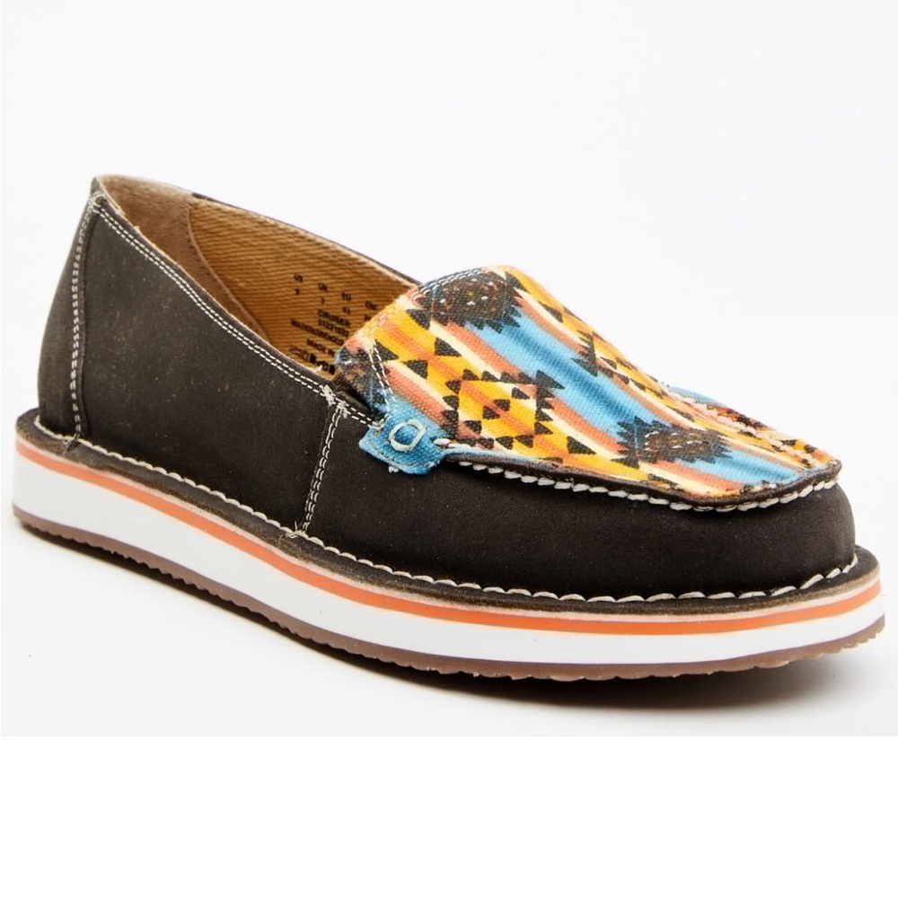 Myra Bag Women's Laguna Southwestern Print Slip-On Sneakers Moc Toe Shoes size 7